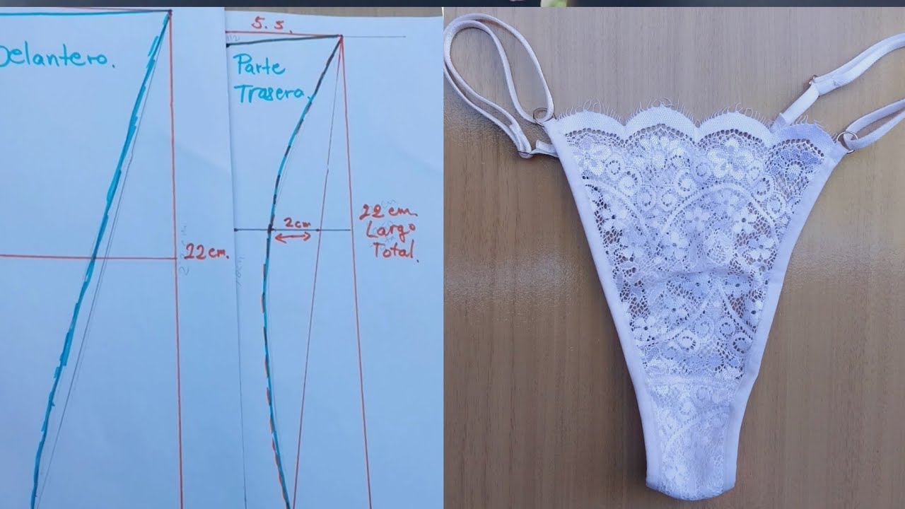 Te ense&ntilde;o como trazar este molde  de ropa interior❤️&zwj;🔥💋
