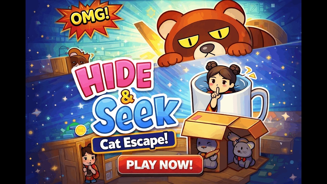 Can You Escape This ? 🤯| Hide And Seek Cat Escape #live