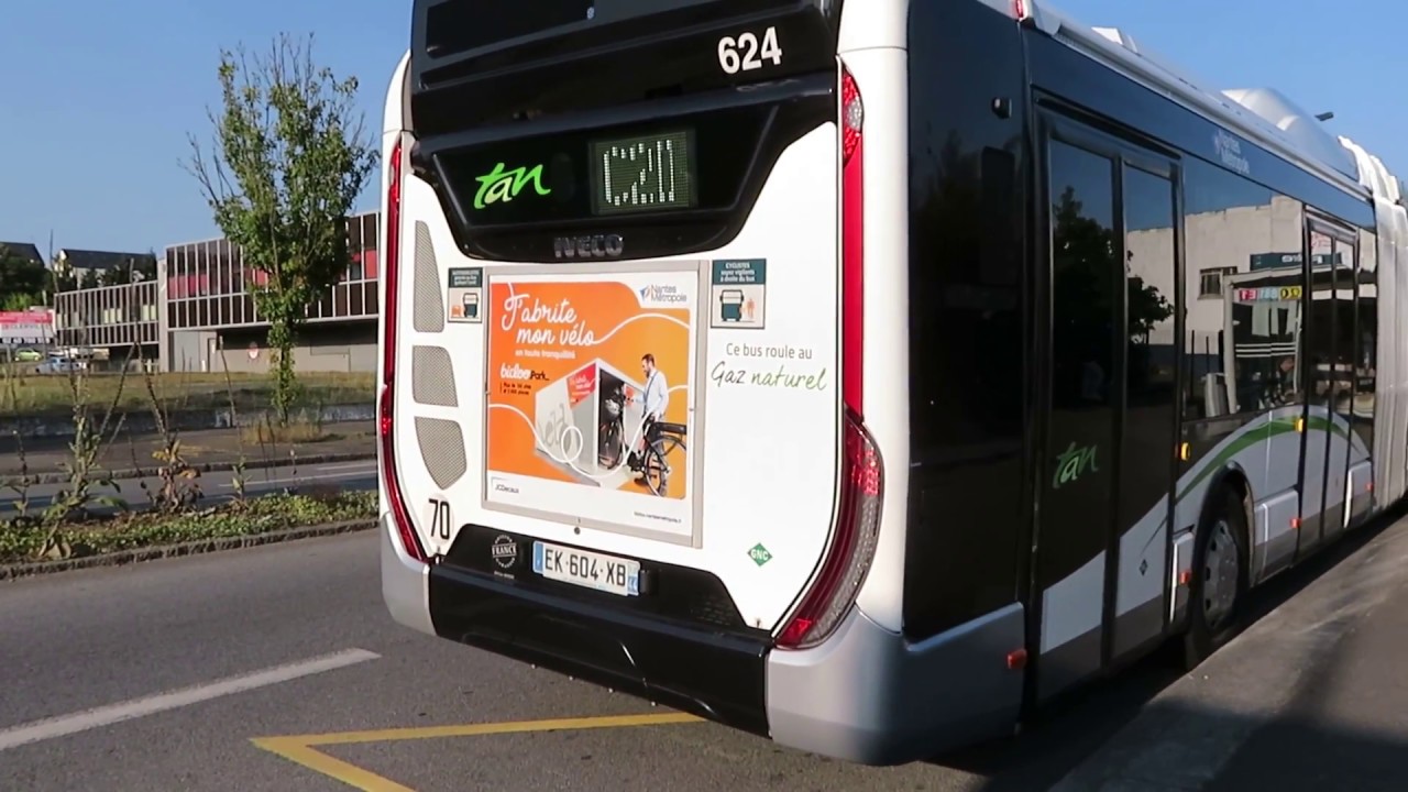 IVECO UrbanWay 18 CNG Voith #624 | Ligne C20 | Réseau TAN de Nantes
