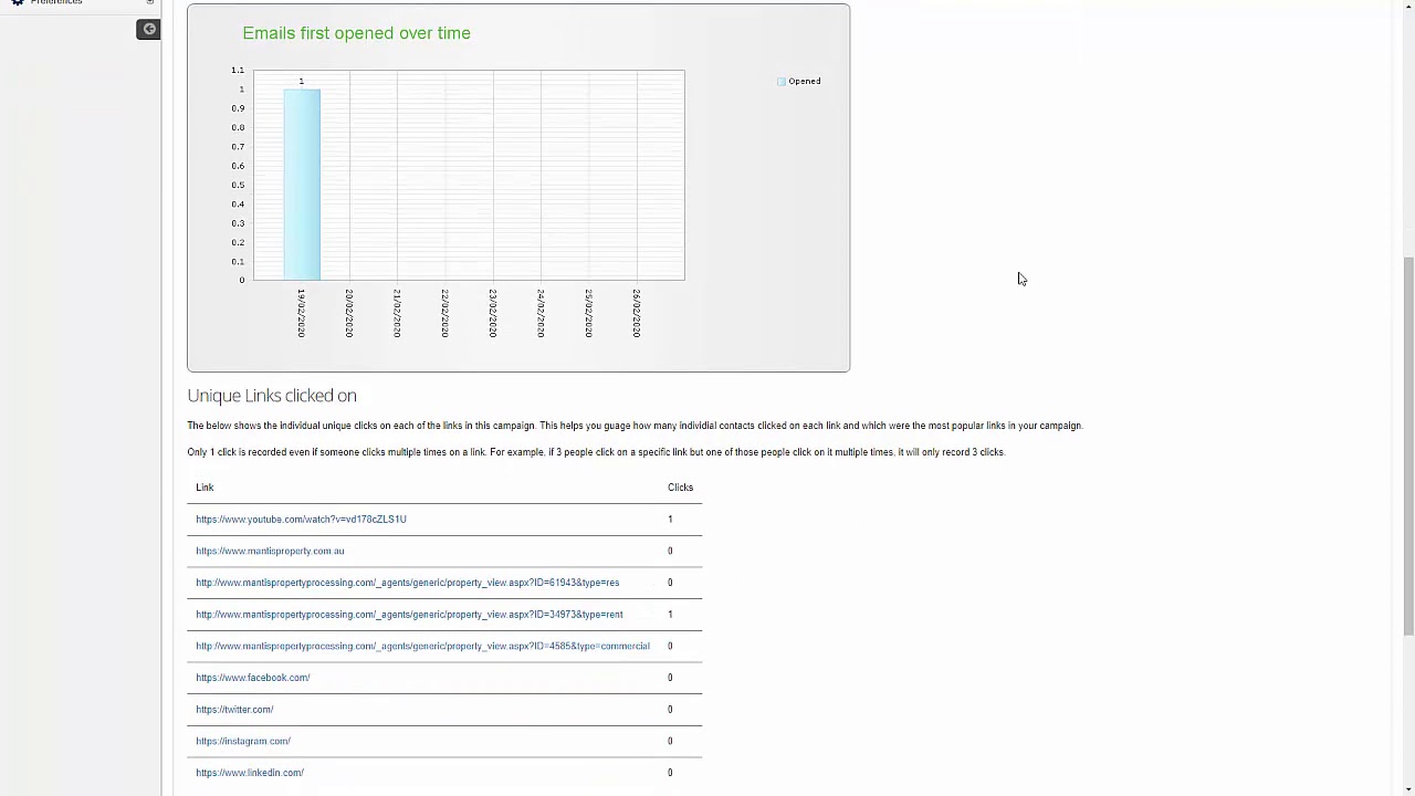 Email Marketing Campaign Statistics