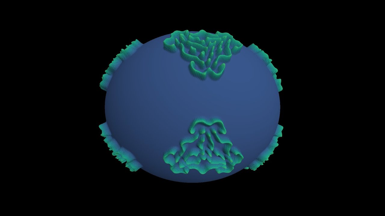 The Gray-Scott model on the sphere: Spots
