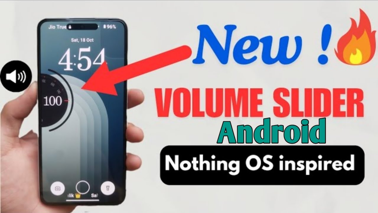 Android phone new Volume Slider for Nothing Phones Minimal, Clean & Fully Customizable! #nothing