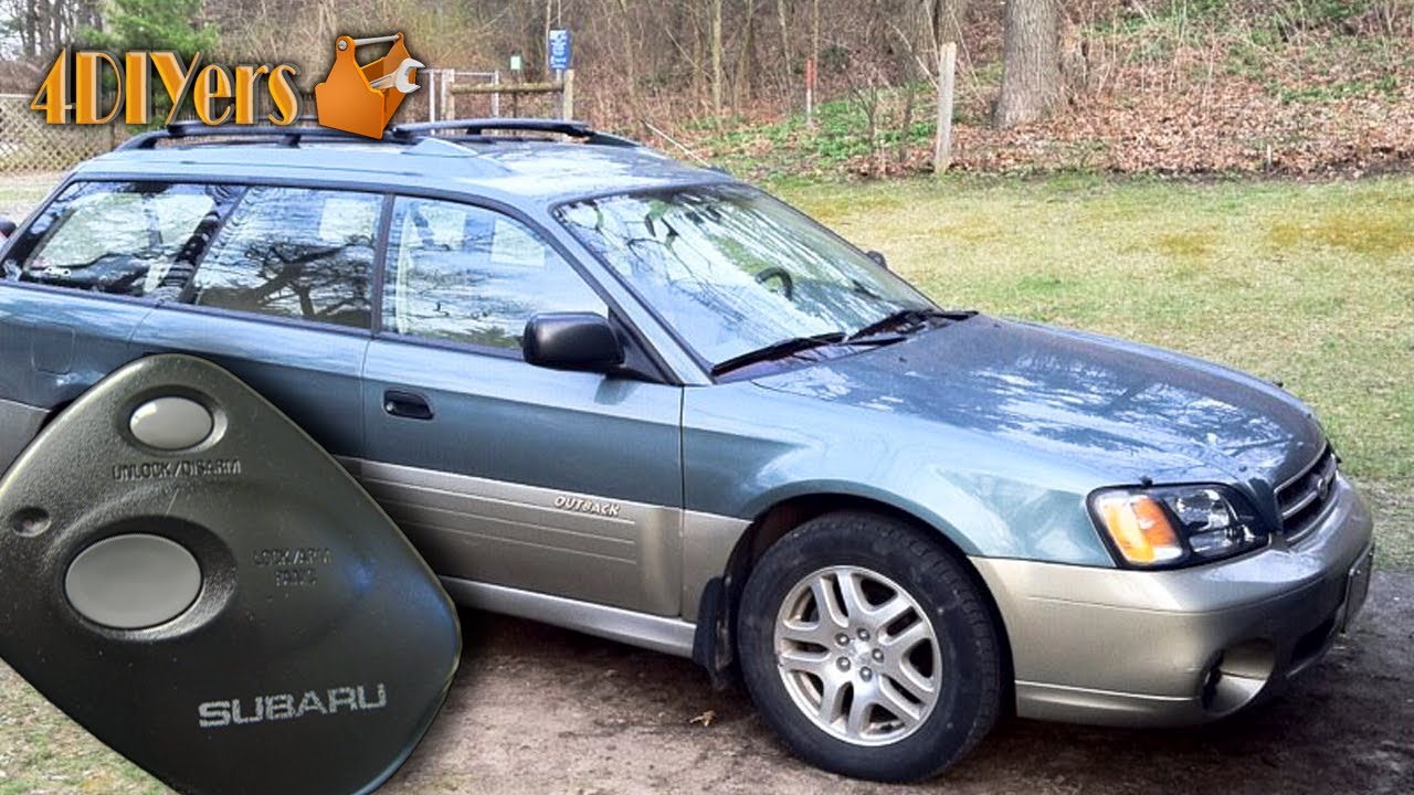 DIY: Subaru Keyless Entry Horn Enable/Disable