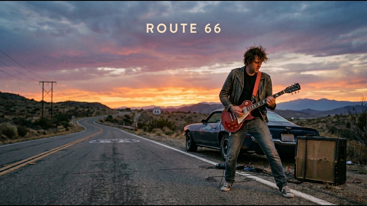 Route 66 | Retrowave Rock of 1980s mix | #retrowave #rock #retrowaverock