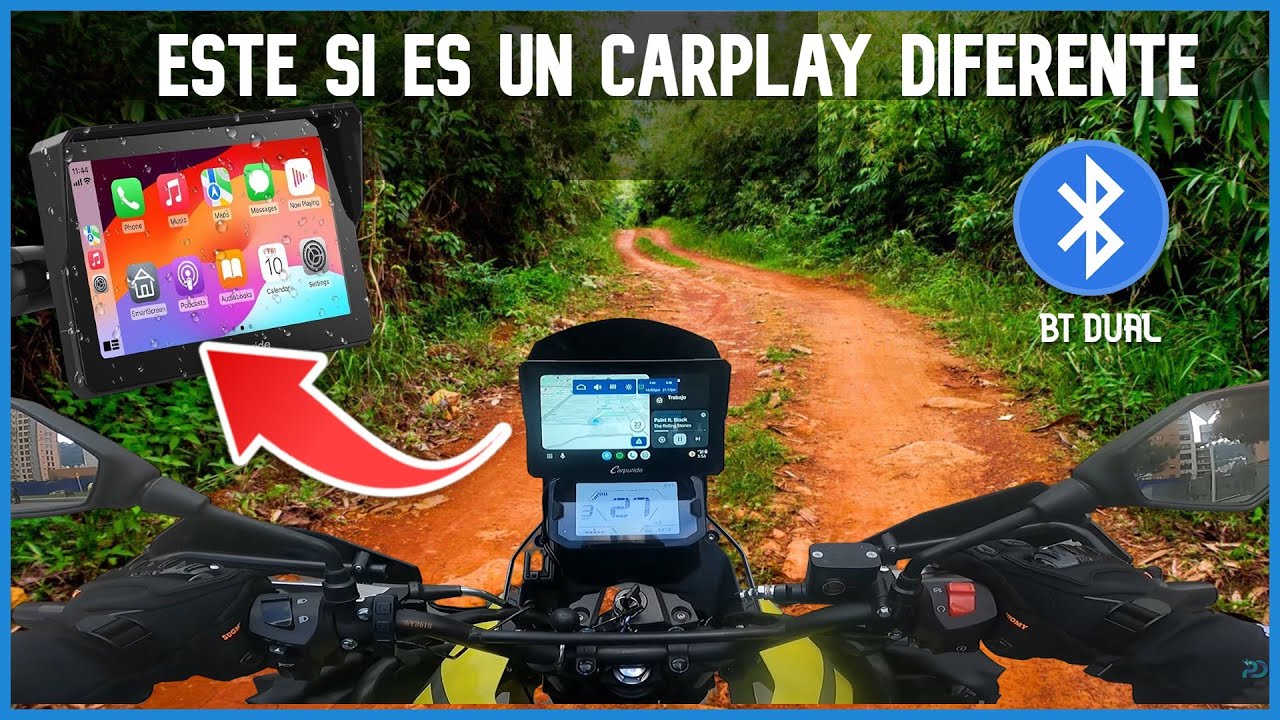 🏍️🏍️Este CarPlay Para Moto Tiene Algo Diferente - CarpuRide W702S Pro + TPMS
