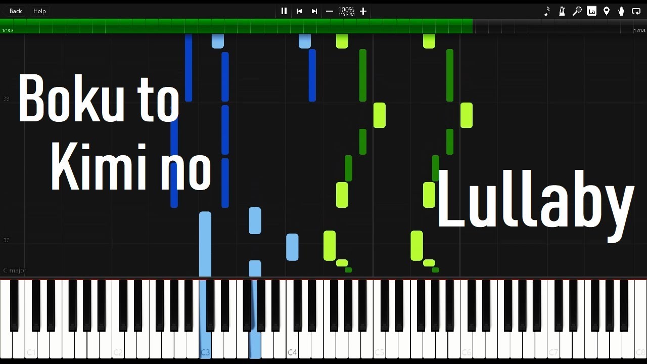 Miyuna - Boku to Kimi no Lullaby (piano arrangement) [Fairy Tail ED 25]