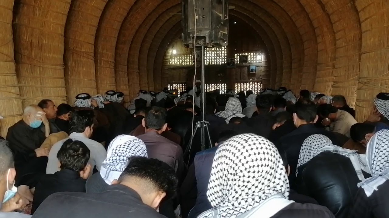 نعي شيخ قيس الاسدي في مظيف المرحوم حسين محسين ال عطش