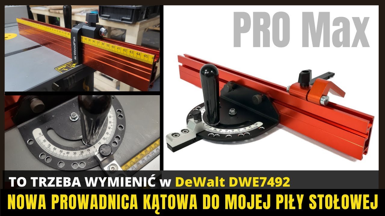 NOWA PRECYZYJNA PRZYKŁADNICA KĄTOWA - PIERWSZA RZECZ KT&Oacute;RĄ WYMIENIŁEM W MOJEJ PILE   DeWALT DWE7492