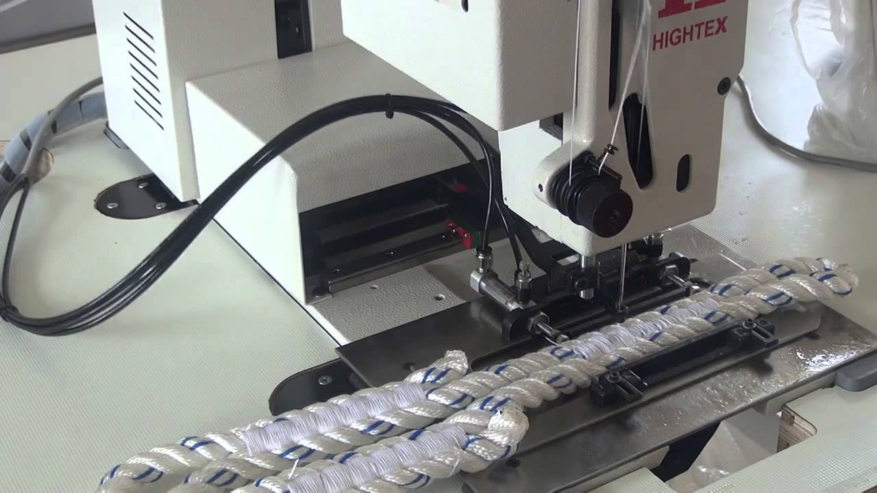 Extra heavy duty computerized rope sewing machine