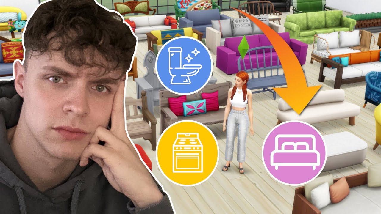 BUDUJE DOM w SIMS 4 ale SIMKA SAMA WYBIERA MEBLE 🤯
