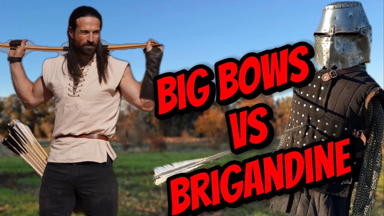 Can the 135, 155, and 165lb warbows turn the brigandine into Swiss cheese ???