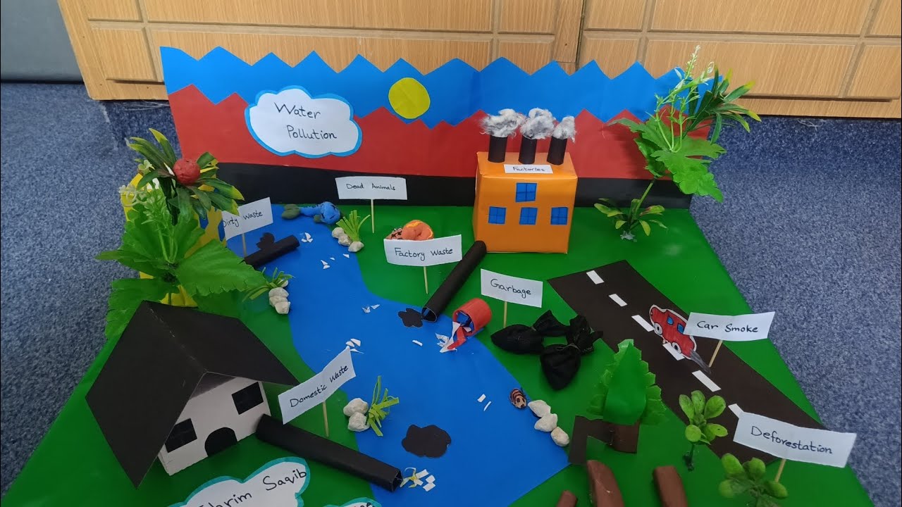 #waterpollution #model #activity #cardboard #recycling #crafts 