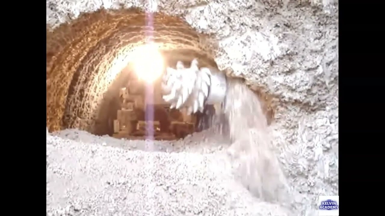 Roadheader at Work on site Tunnelling #shorts