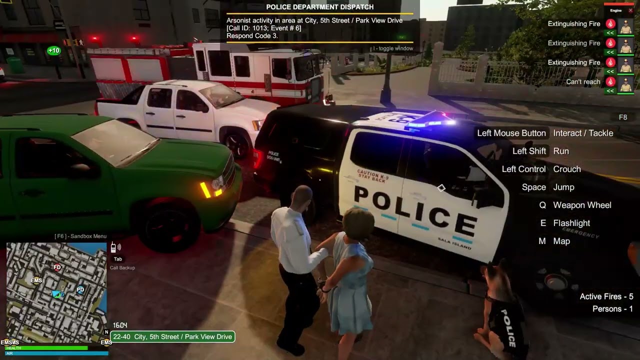 Flashing lights K9