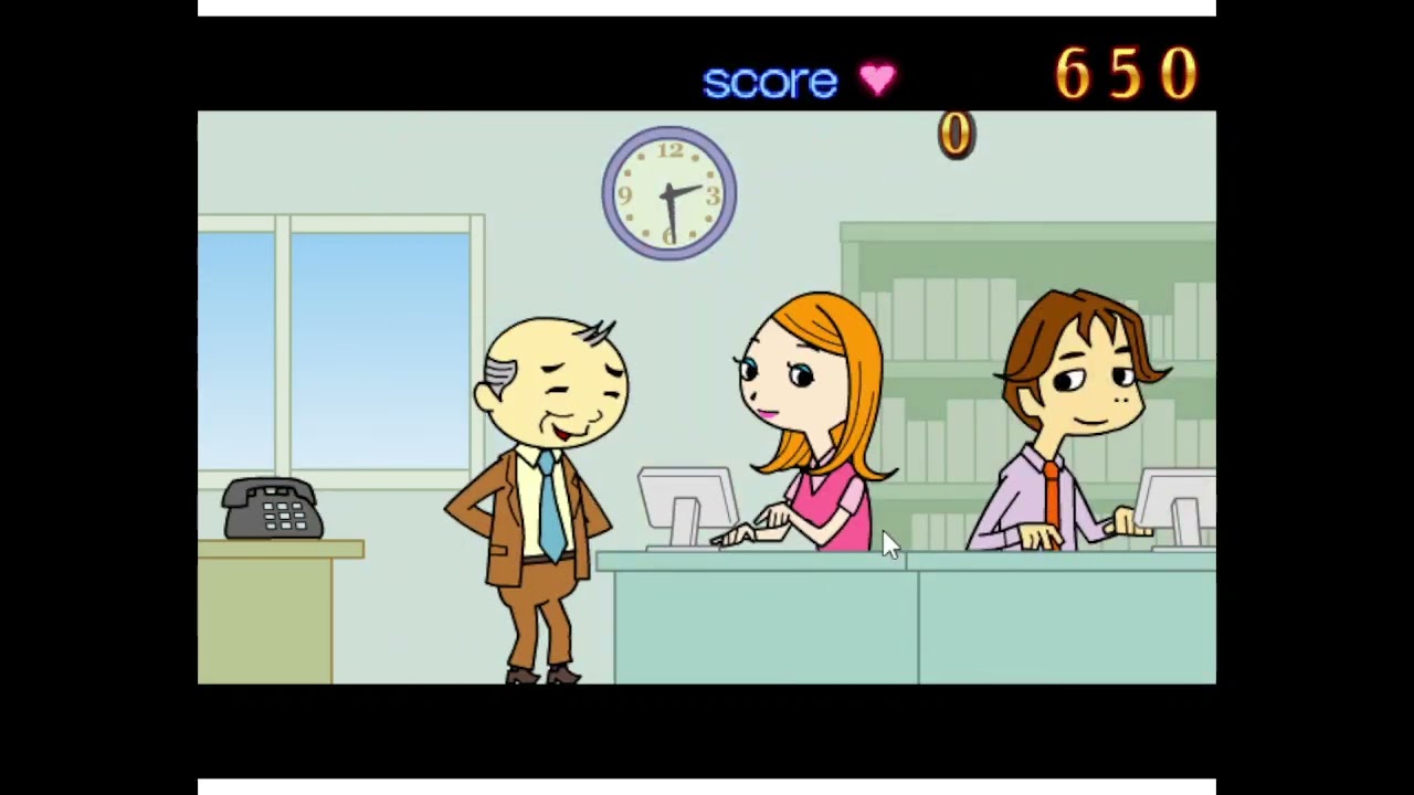 Office Lover Kiss Flash Game Playthrough