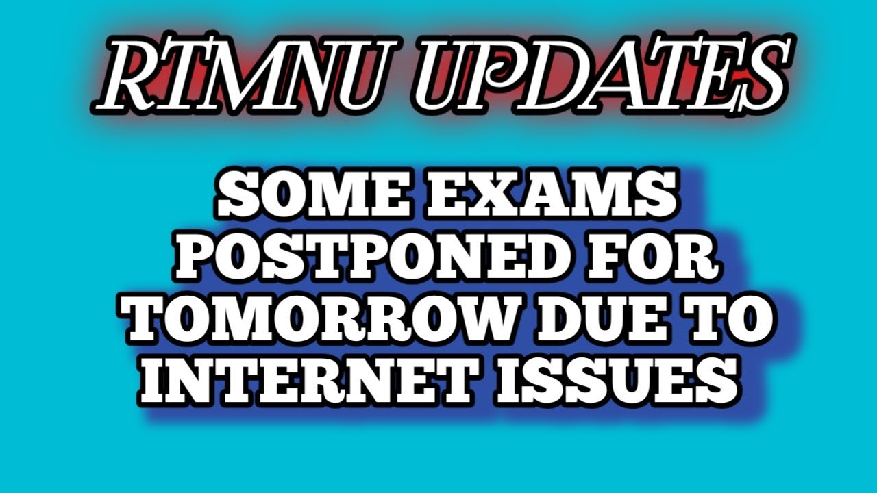 Exam Postponed For Tommorow Morning | RTMNU Final Year Exam Updates |