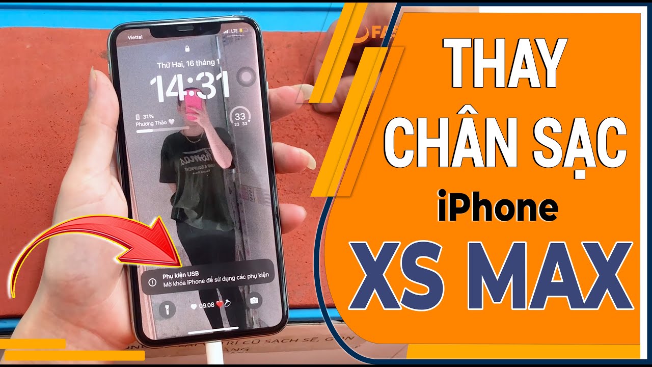Thay chân sạc iPhone XS Max - Replacing the iPhone XS Max charging