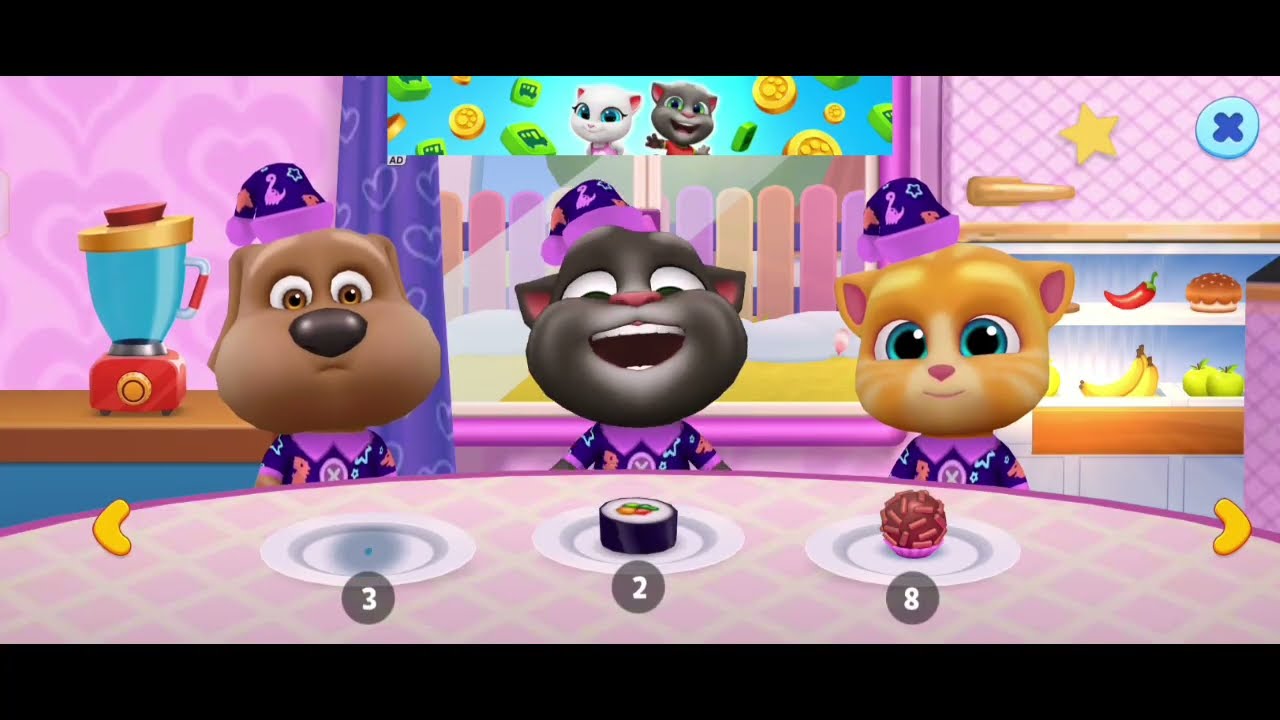 The Great Feast! 🍕 Full Squad Dinner in My Talking Tom Friends