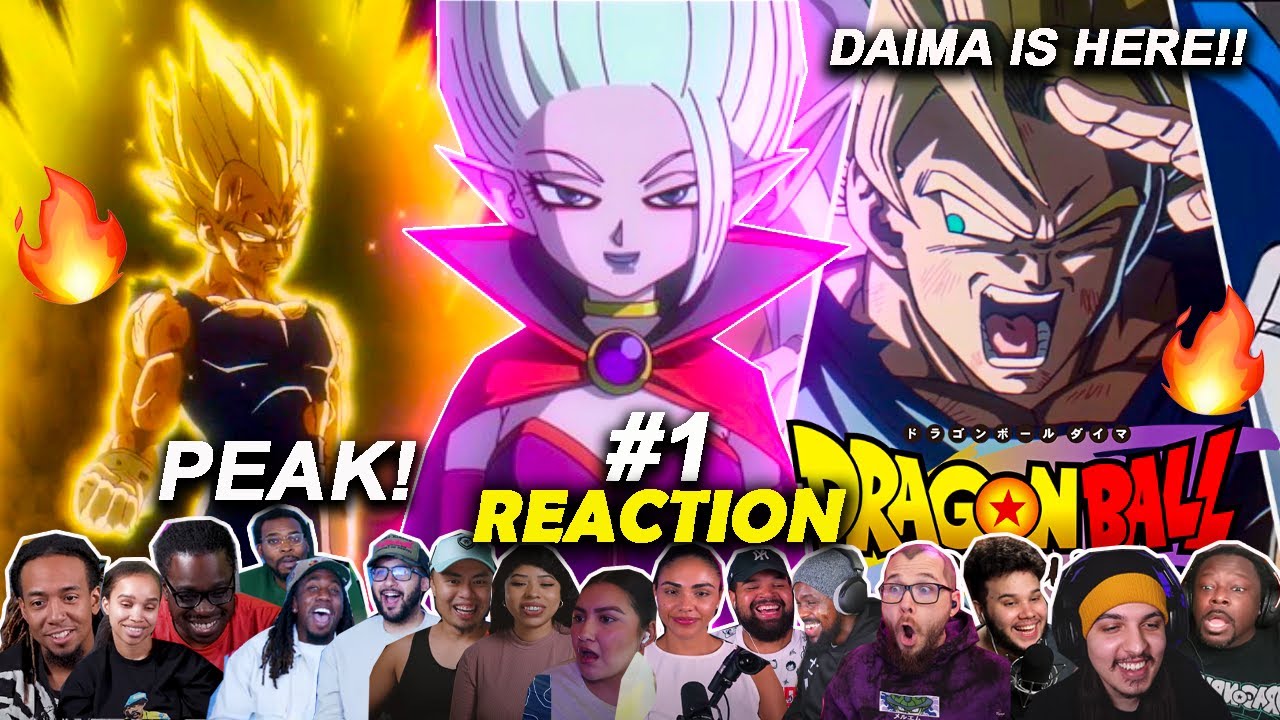 ЭТО ПИК!! 🔥Dragon Ball Daima Эпизод 1 «Это взорвало им мозг»🤯 МЕГАРЕАКЦИОННАЯ ПОДБОРКА 🐲 Dragon B...