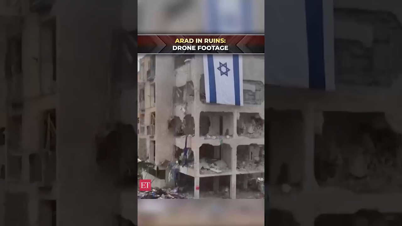 Drone visuals show widespread destruction in Arad days after Iranian missile attack