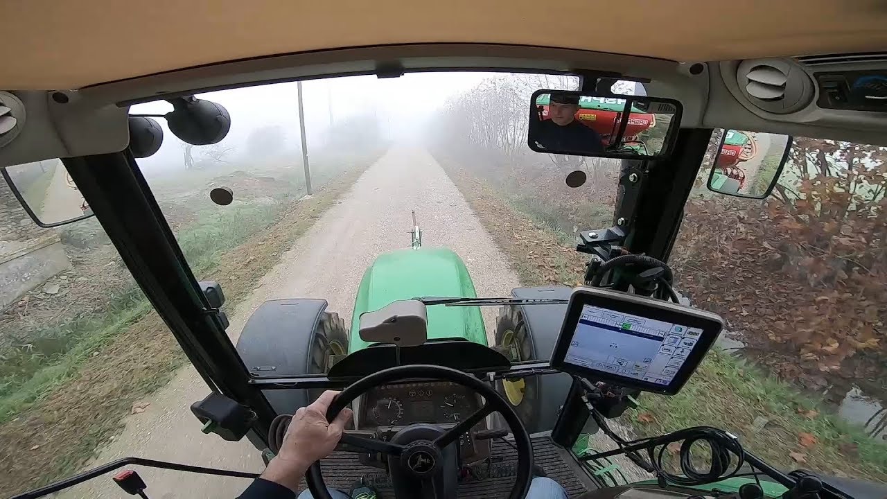 Cab View | John Deere 5720 | SOWING BARLEY [GoPro POV]