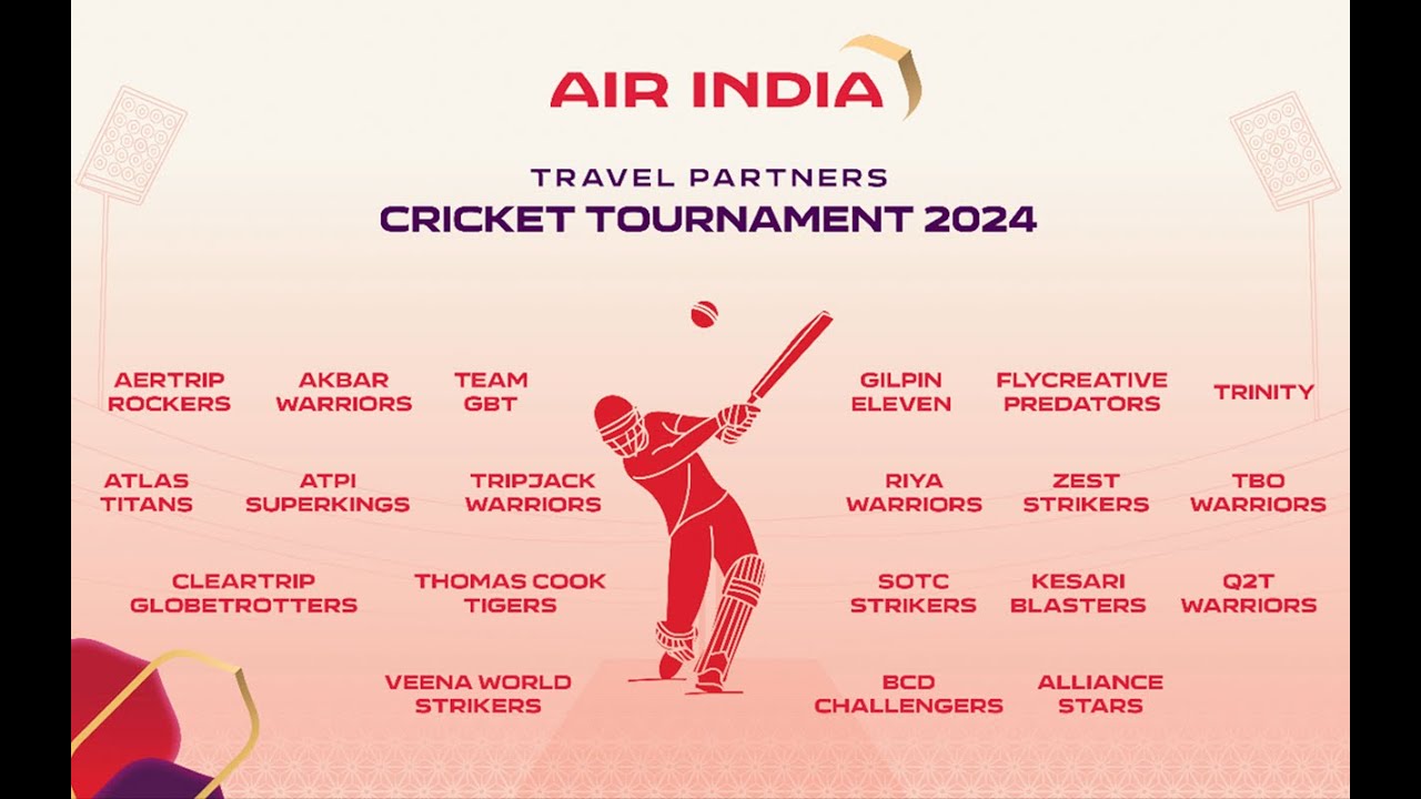 AIR INDIA | TRAVEL PARTNERS CRICKET TOURNAMENT | 2024 | DAY 1 | LIVE🔴