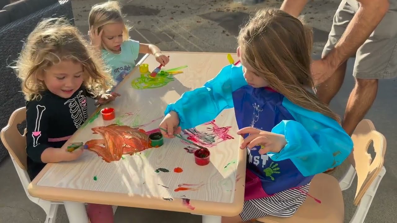 Brelley Kids Multi-Activity Height Adjusting Toddler Table + Chair Set