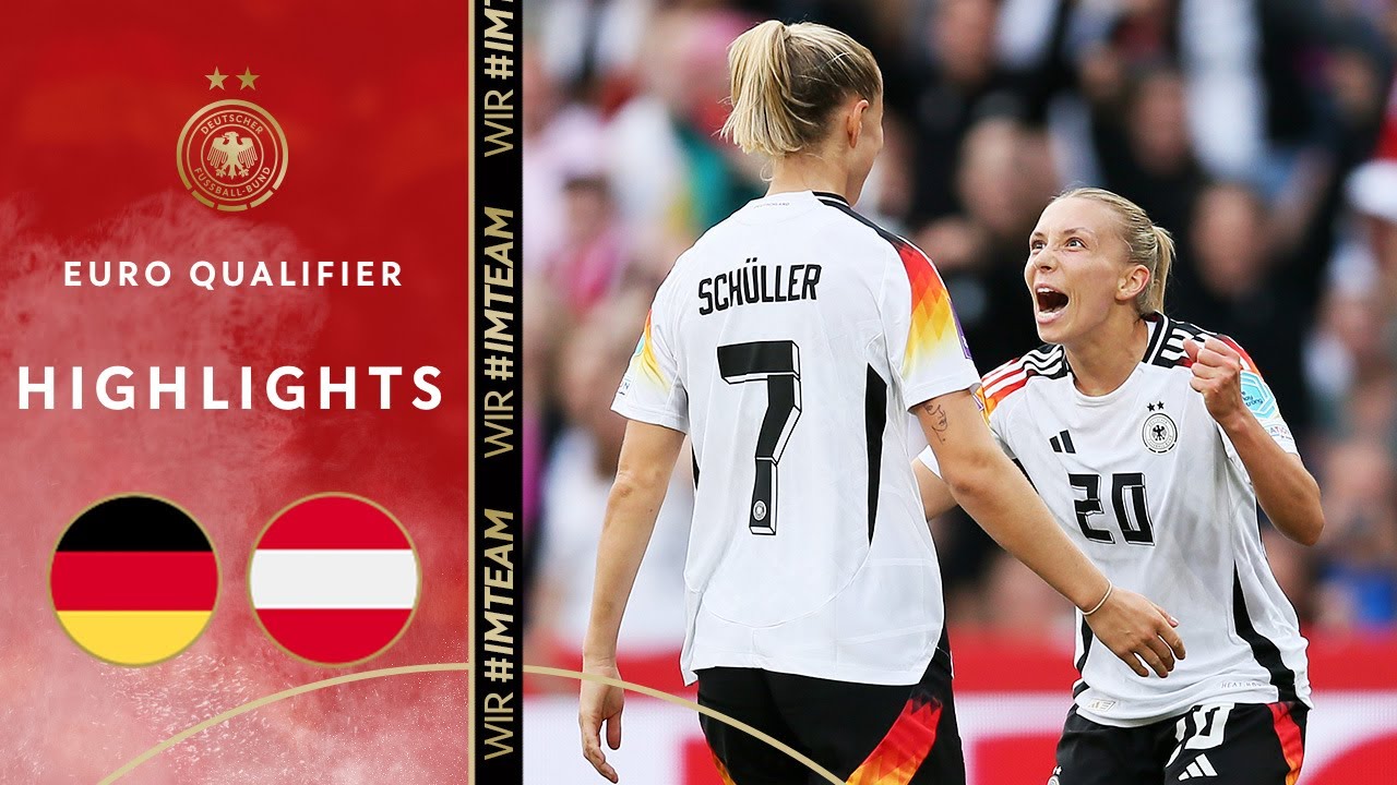 DFB women triumph in Olympic preparation! | Germany vs. Austria 4-0 | Highlights | Euro Qualifiers