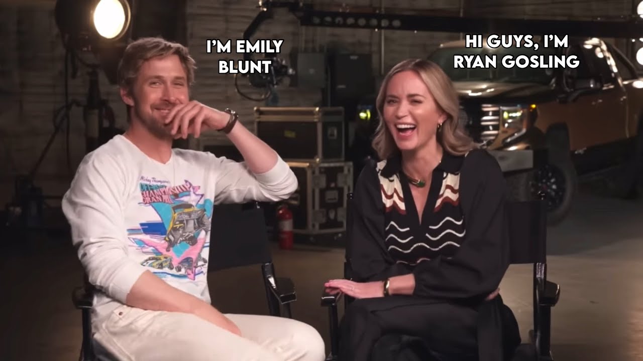 Ryan Gosling and Emily Blunt being Ryan and Emily for 8 minutes