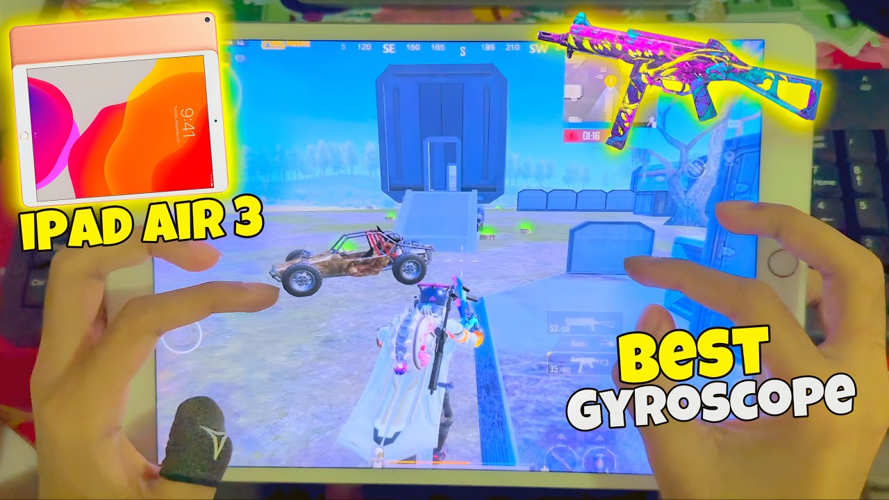 iPad Air 3 PUBG Gyro Handcam 🔥 6 Finger Claw Gyro | PUBG MOBILE