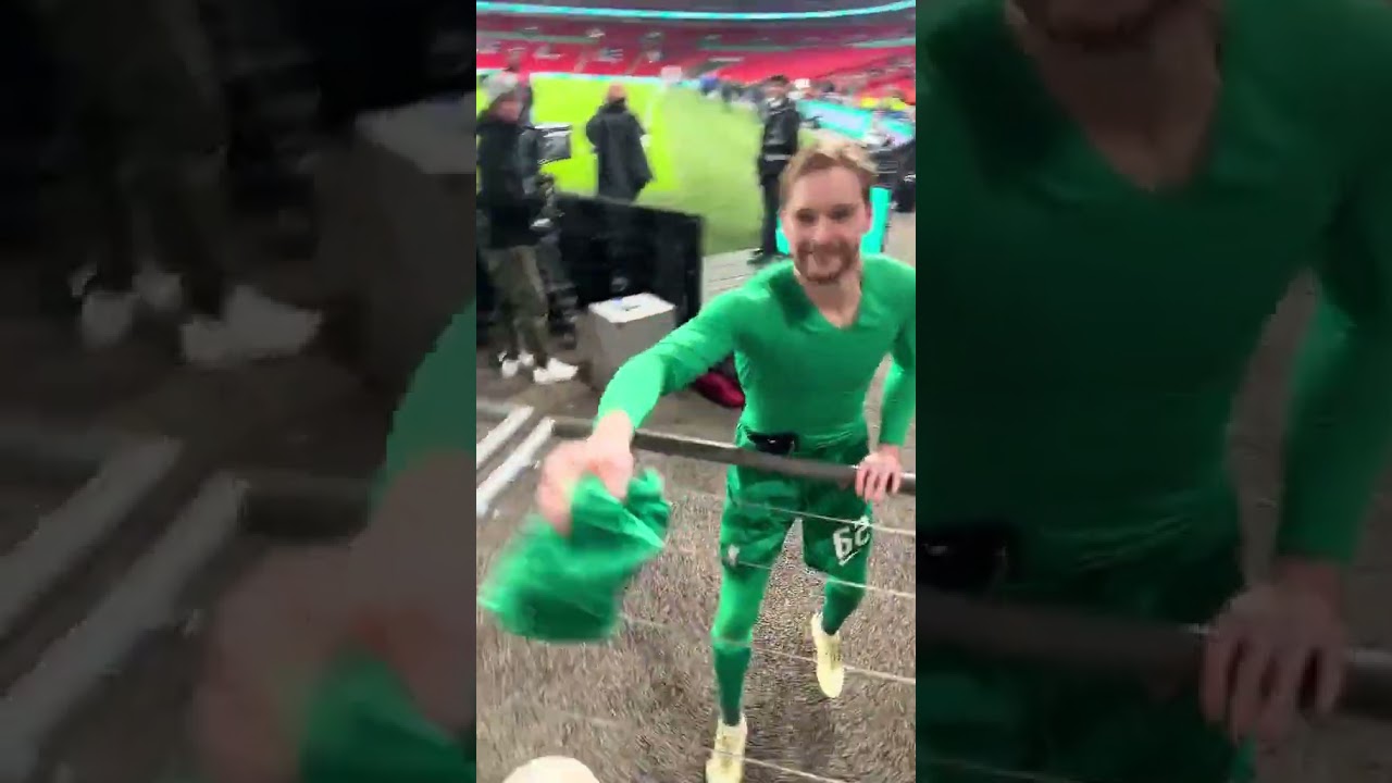Caoimhin Kelleher ensured one young Liverpool fan had a Wembley day out to treasure forever
