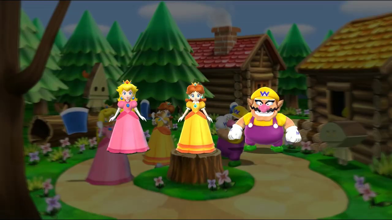 Mrio Party 9 | Minigames Free Play. Wario Vs Daisy Vs Peach. ( Party #27)