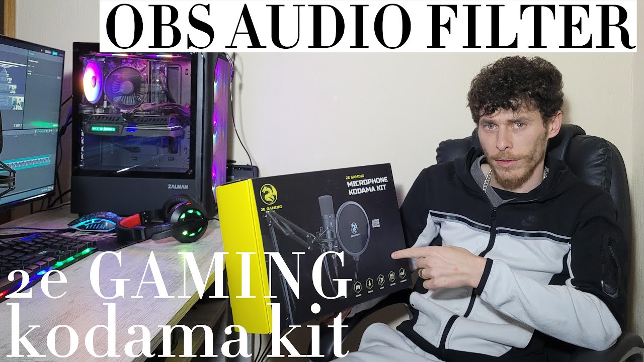 2E GAMING MICROPHONE KODAMA KIT UNBOXING / 2e გაიმინგ მიკროფონის გატესტვა და obs ფილტრები