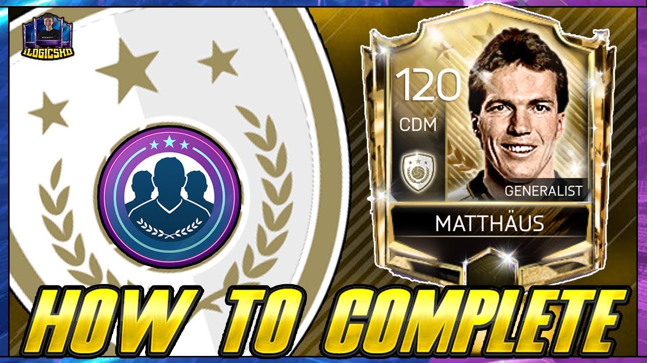 ICON 92 MATTHAUS HOW TO COMPLETE!! FIFA MOBILE 18 NEW ICONS SBC 92 OVR MATTH&Auml;US UNLOCKED! (EASY)