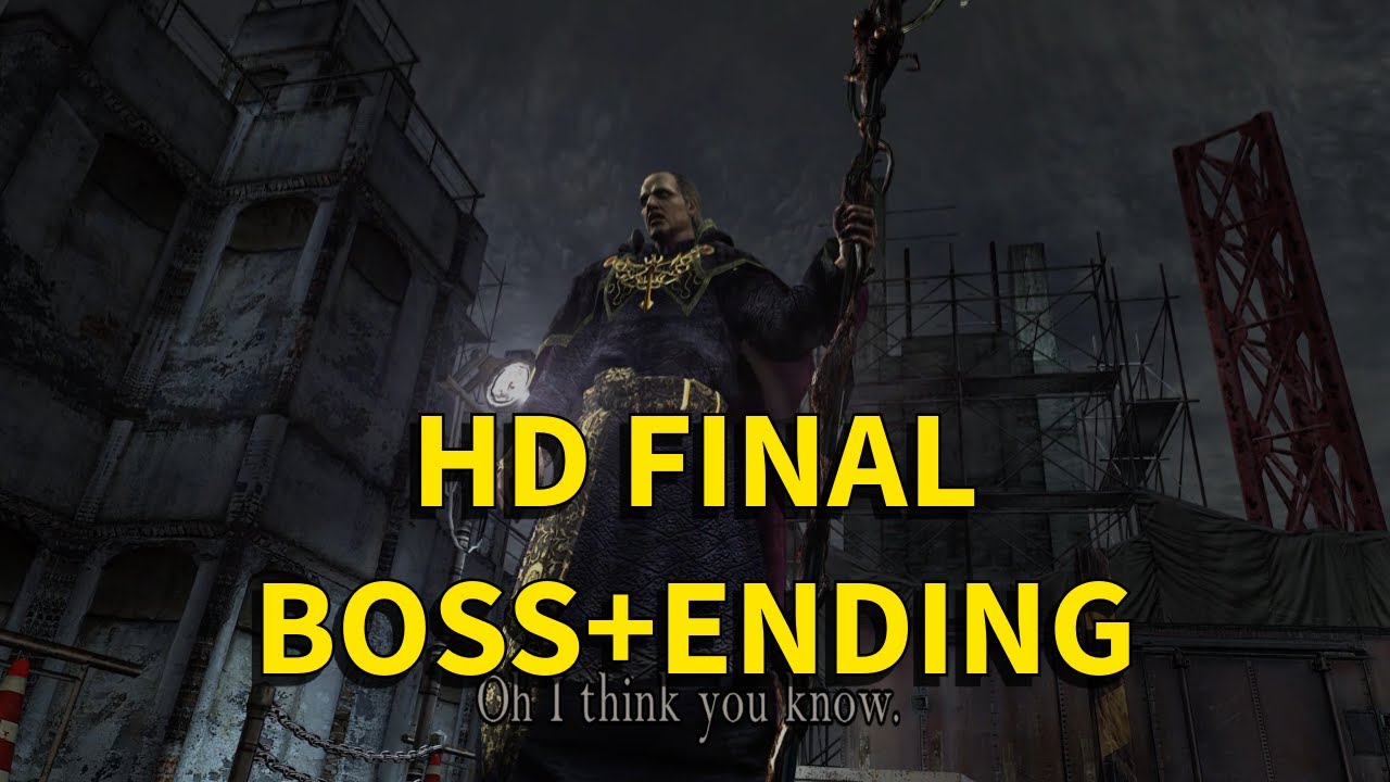 Resident Evil 4 PC HD Mod Final Boss + Ending Credits