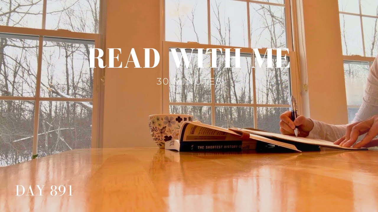 Read With Me 🌆 Evening Window | 30 Minutes Quiet Reading (No Music) | Calm Night Focus | Day 891