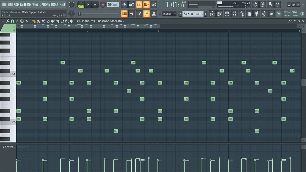 How To Make Dancehall Beat In Fl Studio 24 for BEGINNERS / Wata Dippah Riddim  @1RenadoRecords