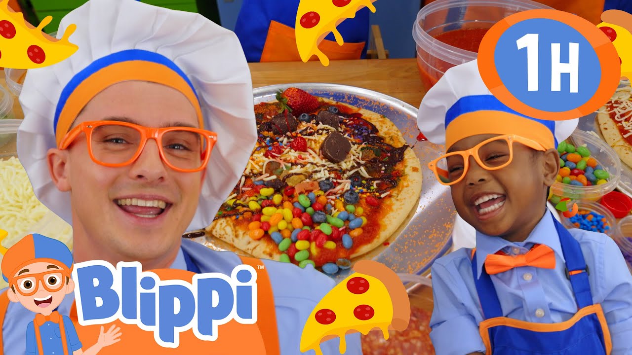 Blippi's Wacky Pizza Challenge with Blippi & Mini Blippi | Blippi Educational Videos for Kids