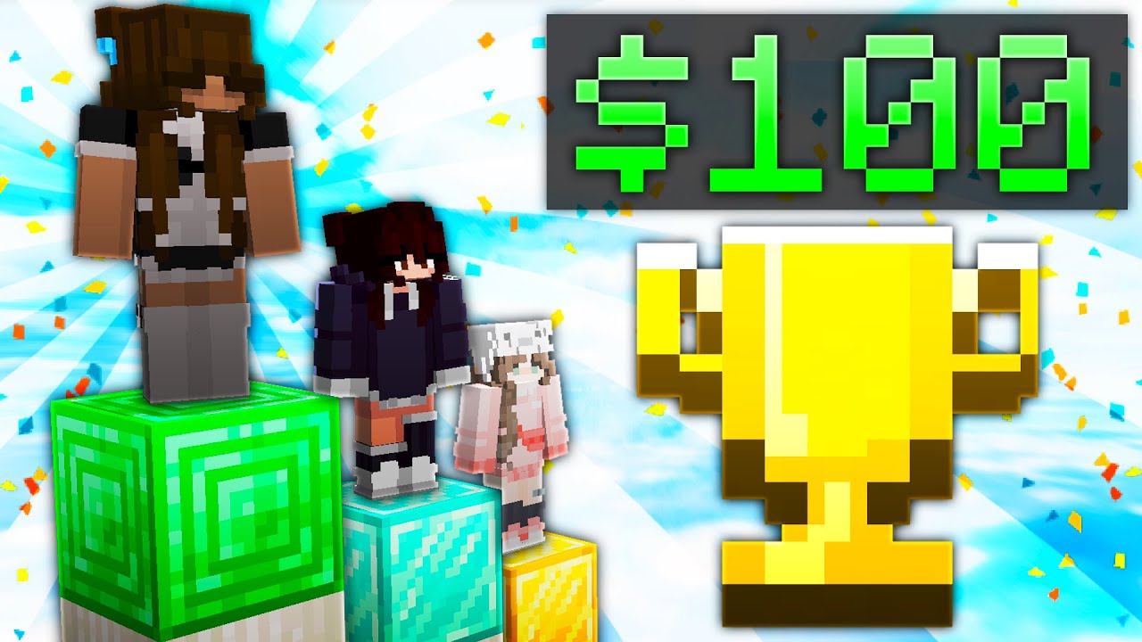 Уничтожение игроков Salty в турнире SkyWars с призовым фондом $100