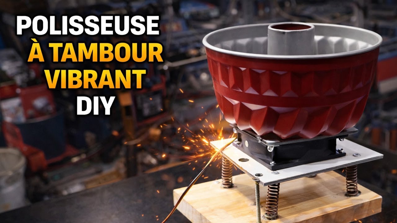 Une polisseuse à tambour vibrant DIY pour quelques euros.