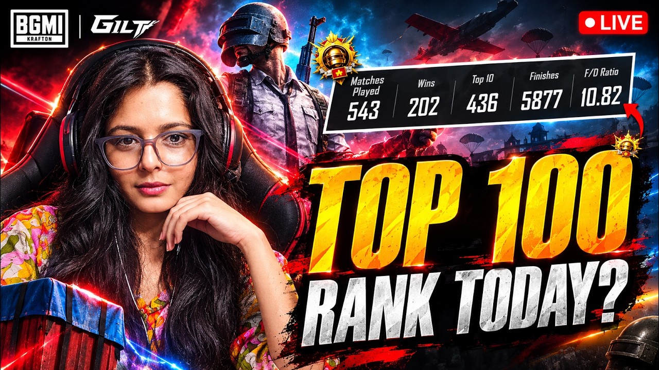 50 KILLS POSSIBLE🔥 CONQUEROR TOP 100 RANK PUSH | BGMI LIVE | #bgmilive #girlgamer #pubgmobile