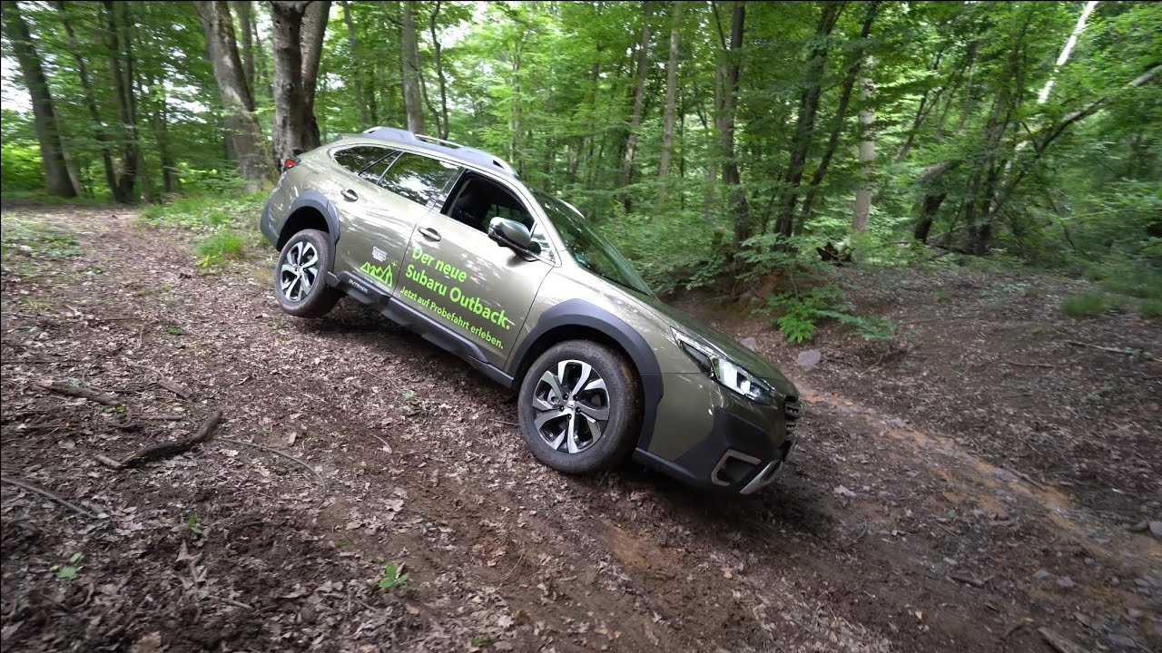 Offroad Kombi: Subaru Outback 2021 4x4 am Limit Offroad gefahren. Max. Steigungen im Wald. XXL Doku.