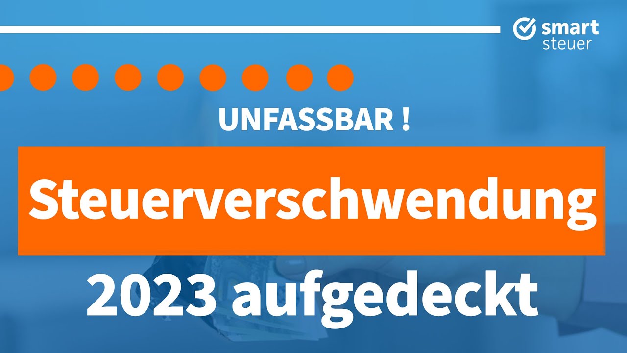 Unfassbare Steuerverschwendungen 2023 jetzt aufgedeckt! (Steuerschwarzbuch 2023)