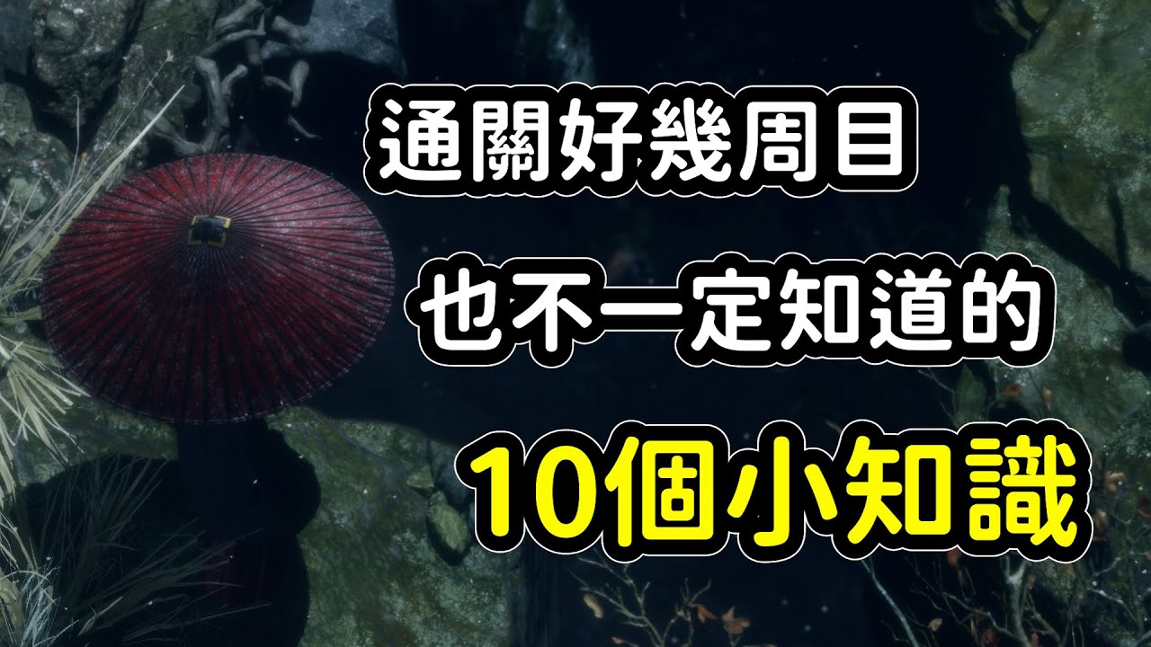 【隻狼SEKIRO】盤點那些通關好幾周目也不見得知道的10個小知識！