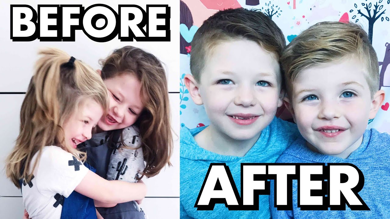 Amazing Hair Transformation! Boys Get Their Long Hair Cut Short!