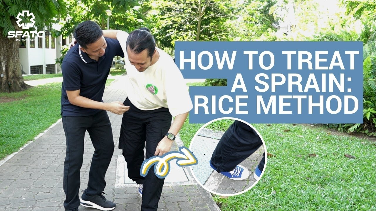 How to treat a Sprain: RICE Method