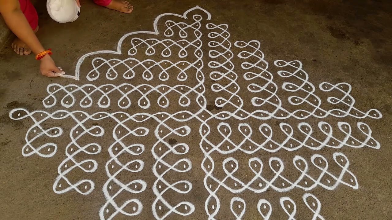 19*1 sikku kolam | pulli kolam | kambi kolam | sikku kolam | margazhi sikku kolam | kolam | rangoli