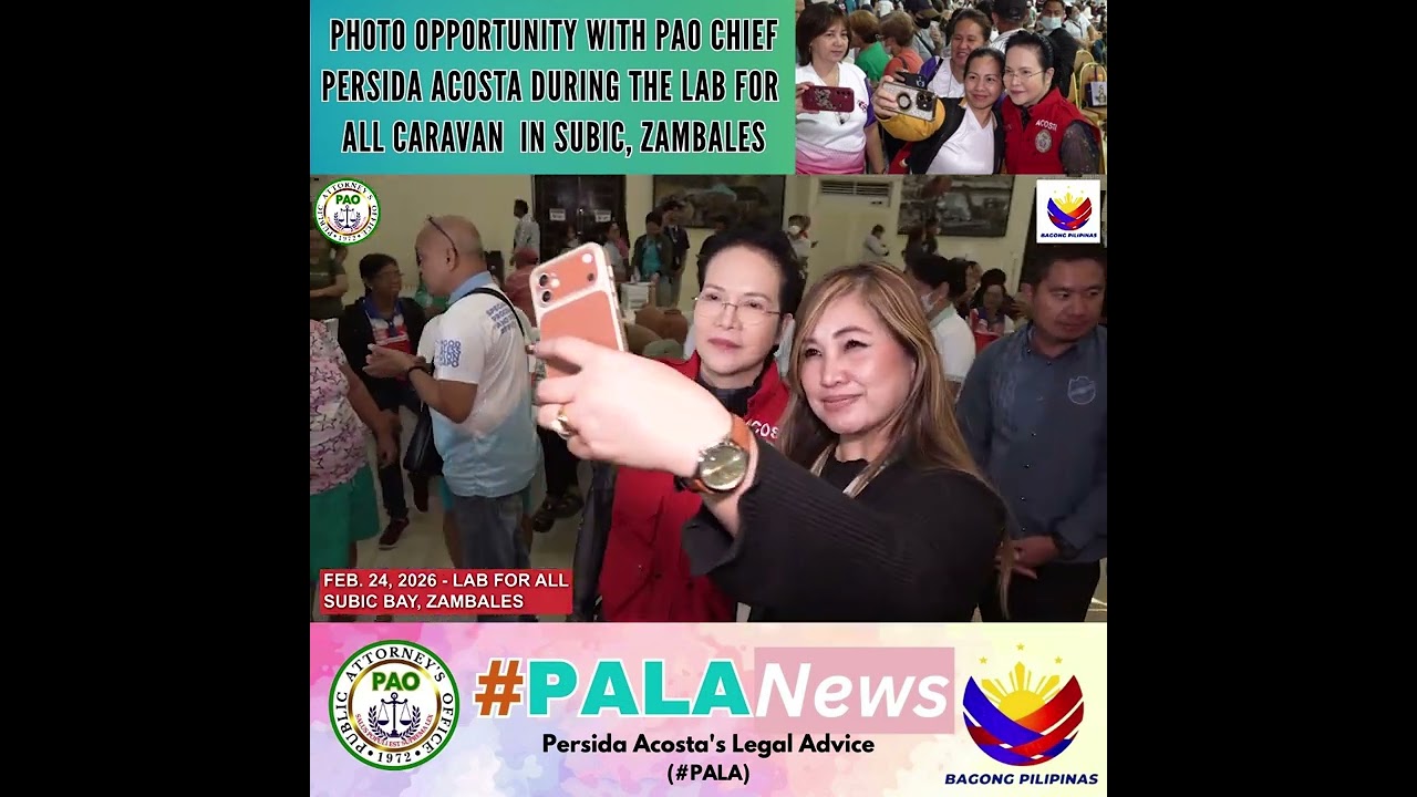 PHOTO OPPORTUNITY WITH PAO CHIEF PERSIDA ACOSTA DURING THE LAB FOR ALL CARAVAN IN SUBIC, ZAMBALES.