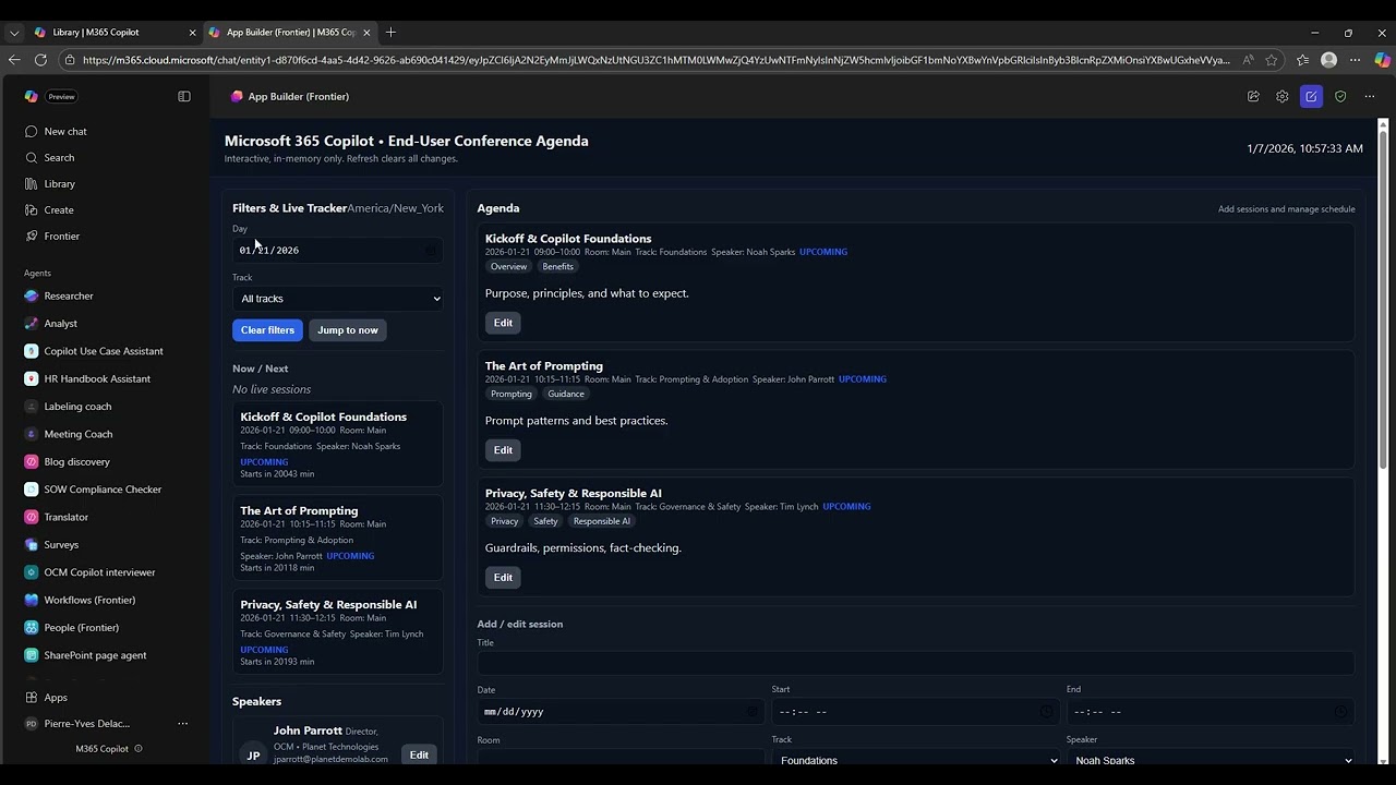 Создание легковесного приложения в рамках Microsoft 365 Copilot Pages