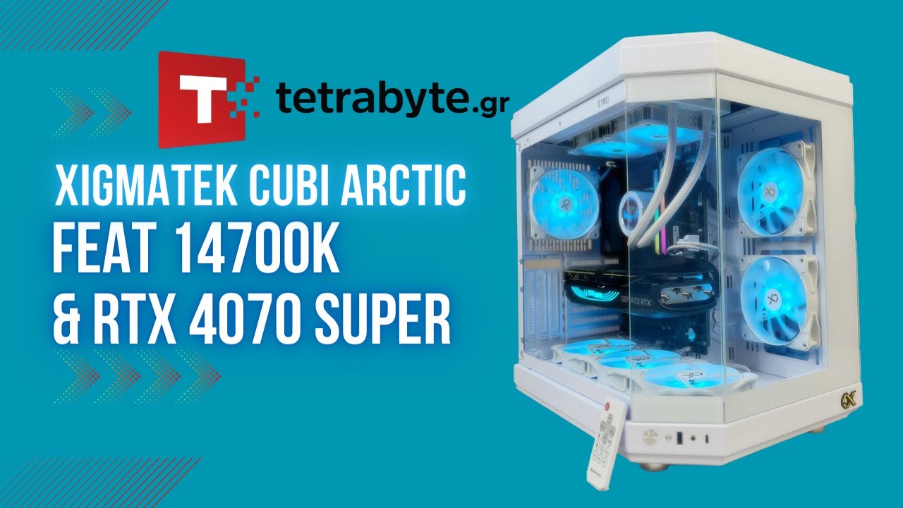 XIGMATEK CUBI ARCTIC FULL RGB GAMING BUILD Feat. GEFORCE RTX 4070 & Intel Core i7-14700KF